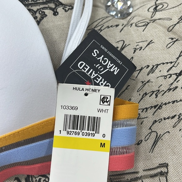 Hula Honey BandedStripe Molded PushUp BIKINI Top - Picture 7 of 8